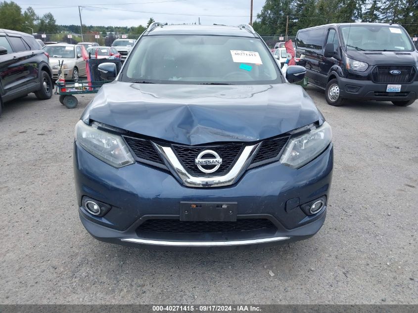 2015 Nissan Rogue S/Sl/Sv VIN: 5N1AT2MT4FC761726 Lot: 40271415