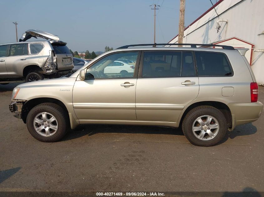 JTEHF21A620056978 2002 Toyota Highlander Limited V6