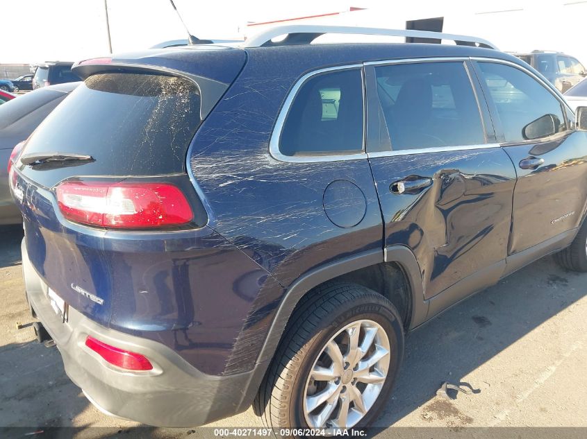 2014 Jeep Cherokee Limited VIN: 1C4PJMDB0EW169230 Lot: 40271497