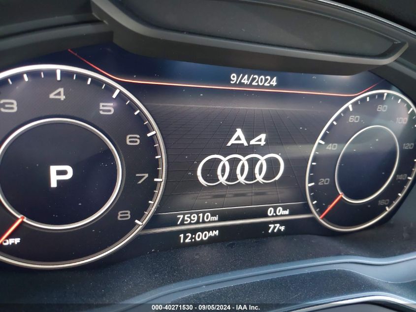 2019 AUDI A4 40 PREMIUM - WAUHMAF47KA062562