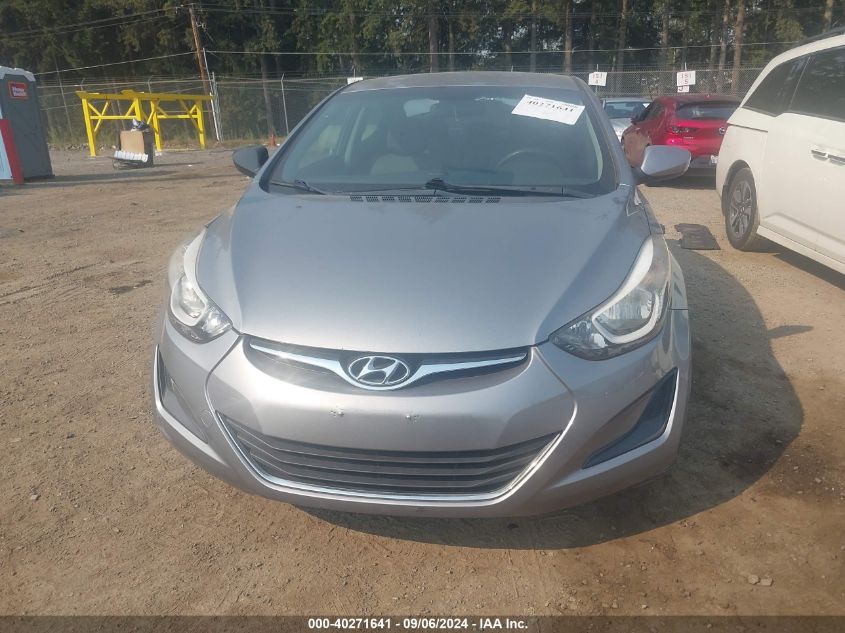 2014 Hyundai Elantra Se VIN: KMHDH4AE6EU155448 Lot: 40271641