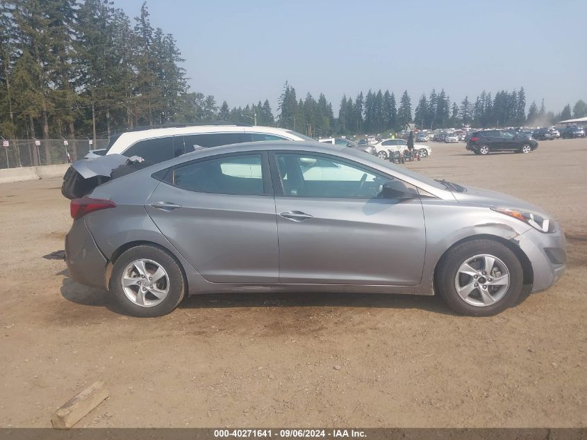 2014 Hyundai Elantra Se VIN: KMHDH4AE6EU155448 Lot: 40271641