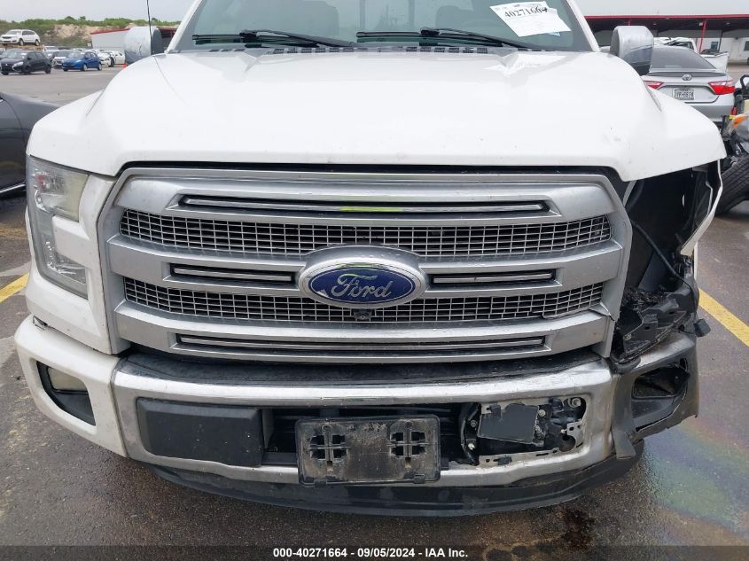 2015 Ford F150 Supercrew VIN: 1FTEW1CG3FFD07820 Lot: 40271664