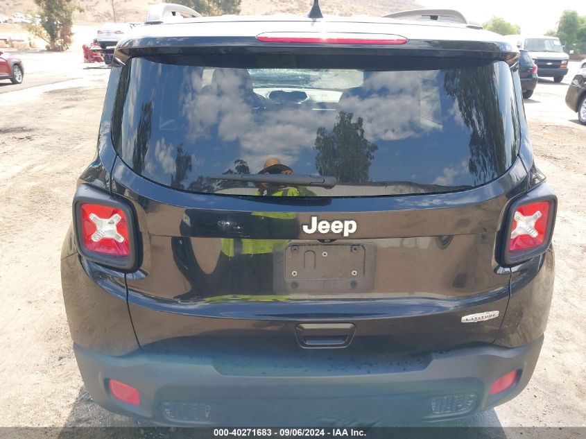 2018 Jeep Renegade Latitude Fwd VIN: ZACCJABB0JPJ01403 Lot: 40271683