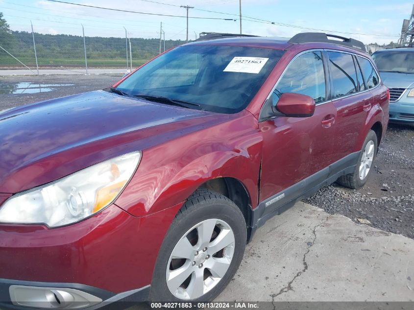 2012 Subaru Outback 2.5I Premium VIN: 4S4BRBGC2C3233841 Lot: 40271863