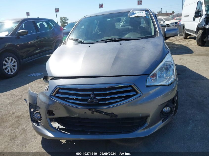 2019 Mitsubishi Mirage G4 Es VIN: ML32F3FJ6KHF02336 Lot: 40271910