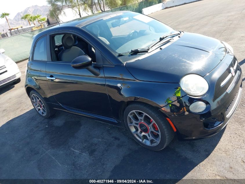 2012 Fiat 500 Sport VIN: 3C3CFFBR4CT348003 Lot: 40271946