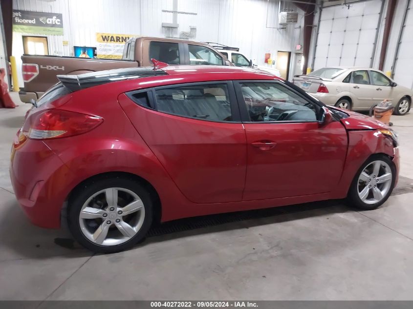 2012 Hyundai Veloster Base W/Gray VIN: KMHTC6ADXCU026302 Lot: 40272022