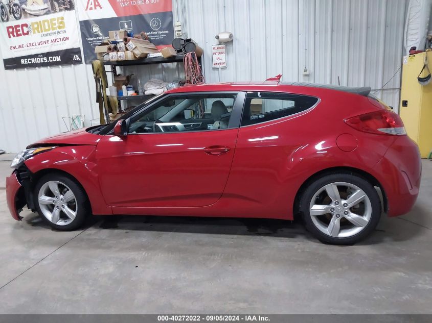 2012 Hyundai Veloster Base W/Gray VIN: KMHTC6ADXCU026302 Lot: 40272022