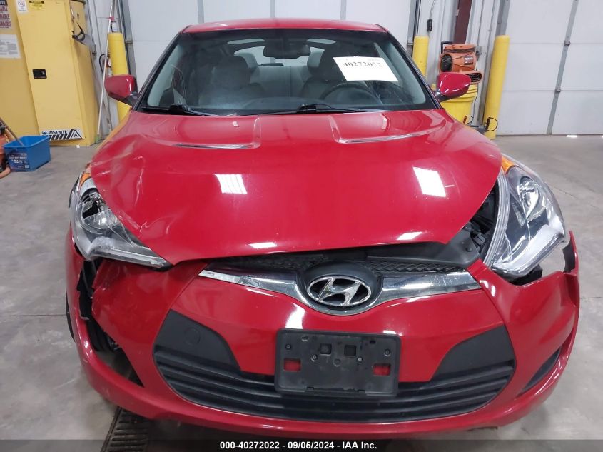 2012 Hyundai Veloster Base W/Gray VIN: KMHTC6ADXCU026302 Lot: 40272022