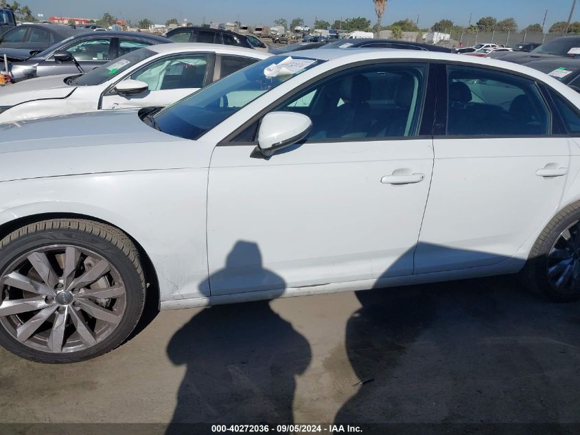 2017 Audi A4 Premium VIN: WAUGNAF42HN021623 Lot: 40272036