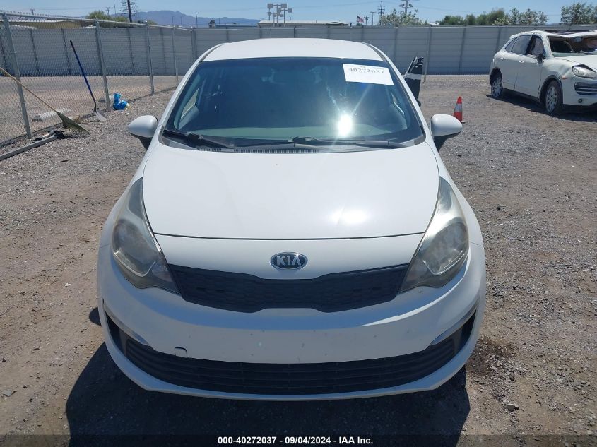 2016 Kia Rio Lx VIN: KNADM4A35G6698812 Lot: 40272037