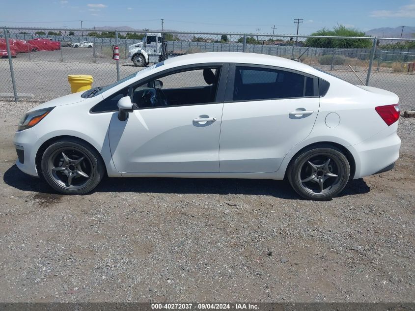 2016 Kia Rio Lx VIN: KNADM4A35G6698812 Lot: 40272037