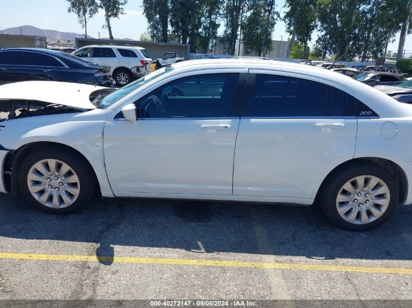 2014 Chrysler 200 Lx VIN: 1C3CCBAB7EN213137 Lot: 40272147