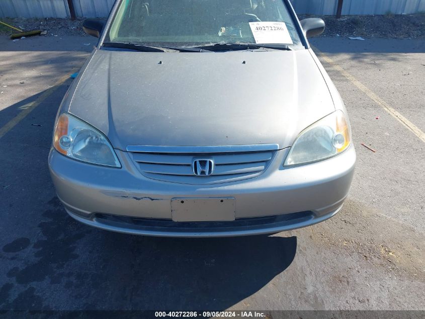 2003 Honda Civic Lx VIN: 1HGES16593L004061 Lot: 40272286