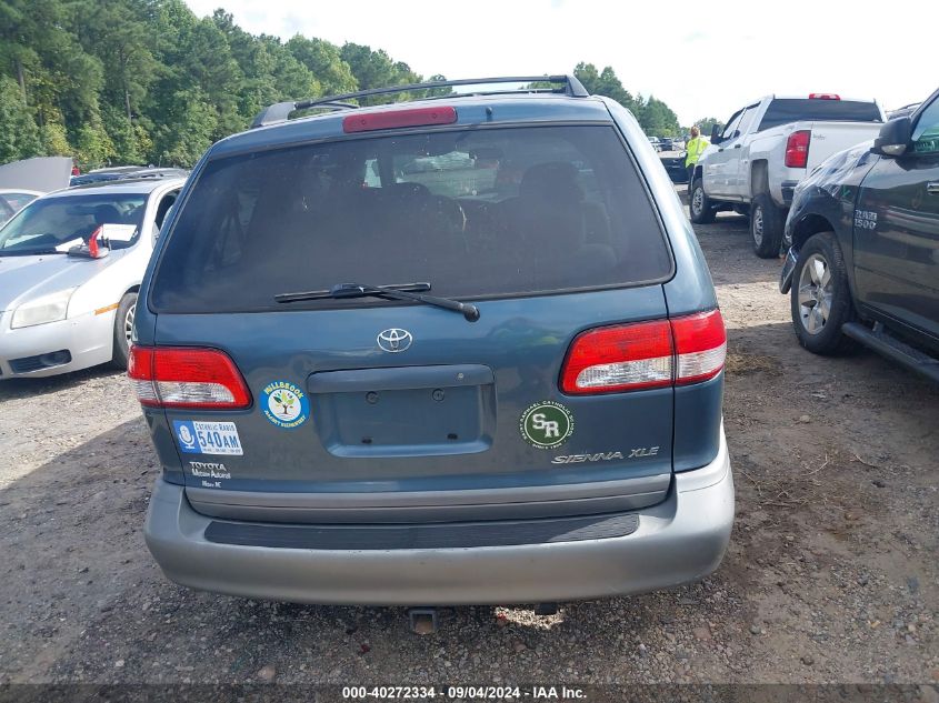 2001 Toyota Sienna Xle VIN: 4T3ZF13C81U394071 Lot: 40272334