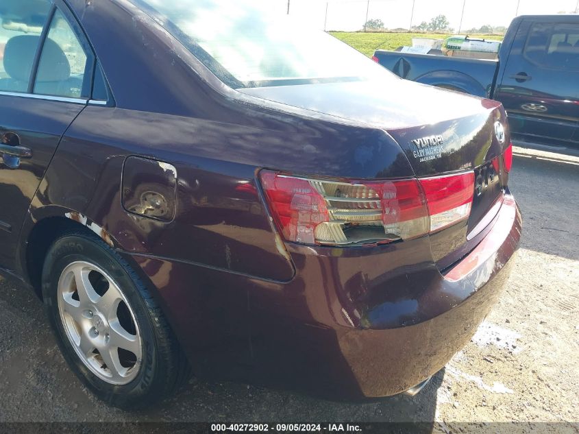 2006 Hyundai Sonata Gls V6/Lx V6 VIN: 5NPEU46F56H054502 Lot: 40272902