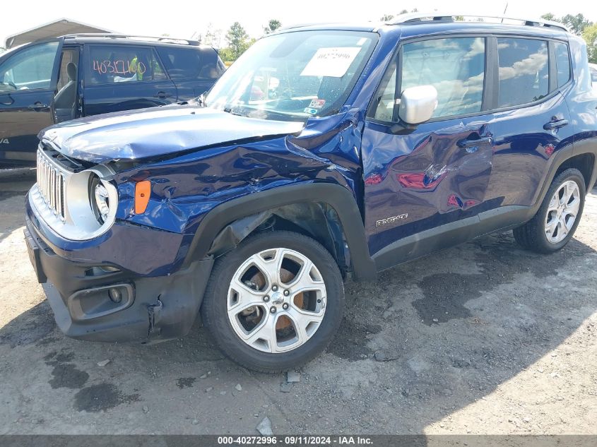 ZACCJBDB3JPH31700 2018 Jeep Renegade Limited 4X4