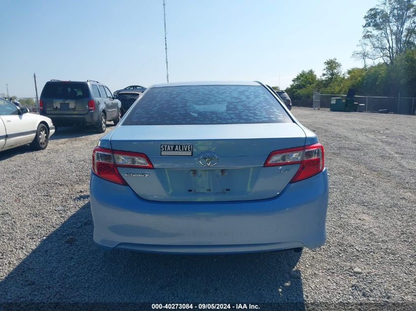 2012 Toyota Camry Le VIN: 4T1BF1FK8CU572755 Lot: 40273084