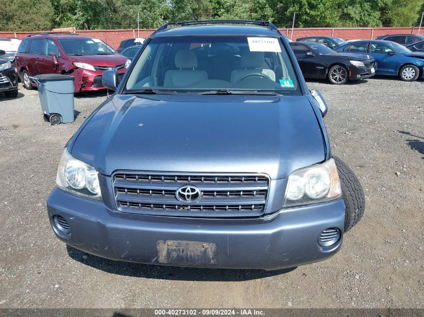 2003 Toyota Highlander V6 VIN: JTEGF21AX30105872 Lot: 40273102