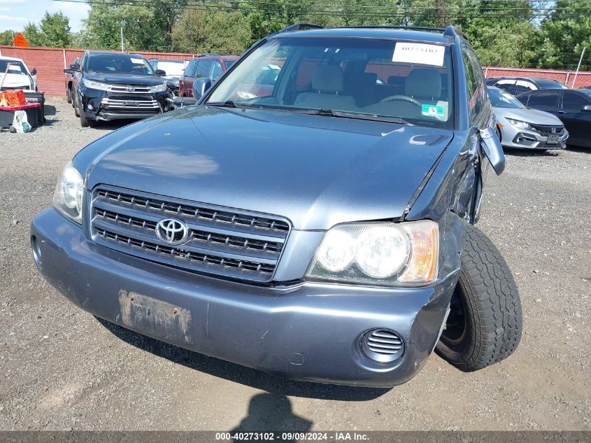 2003 Toyota Highlander V6 VIN: JTEGF21AX30105872 Lot: 40273102