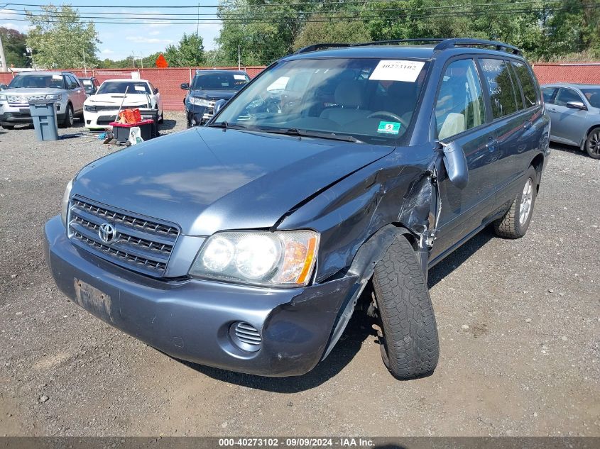 JTEGF21AX30105872 2003 Toyota Highlander V6