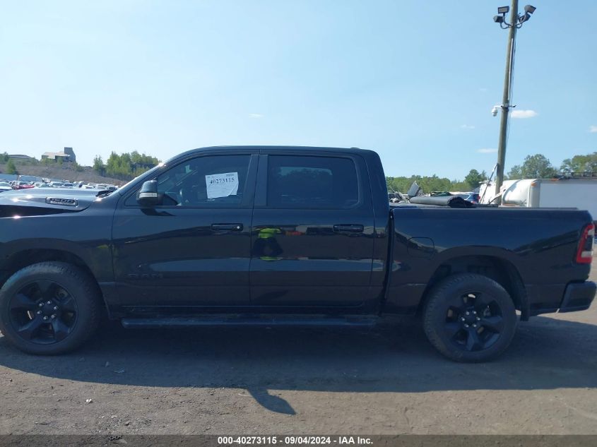 2019 Ram 1500 Big Horn/Lone Star 4X4 5'7 Box VIN: 1C6SRFFT3KN697664 Lot: 40273115