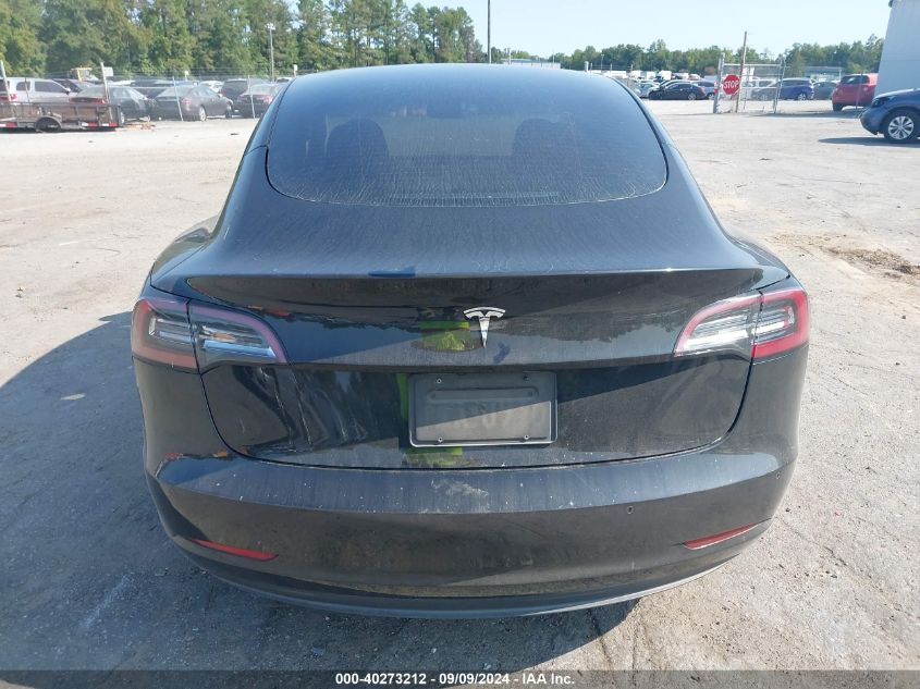 2021 Tesla Model 3 Standard Range Plus Rear-Wheel Drive VIN: 5YJ3E1EA1MF087131 Lot: 40273212