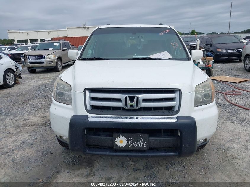 2007 Honda Pilot Ex-L VIN: 5FNYF285X7B040742 Lot: 40273280