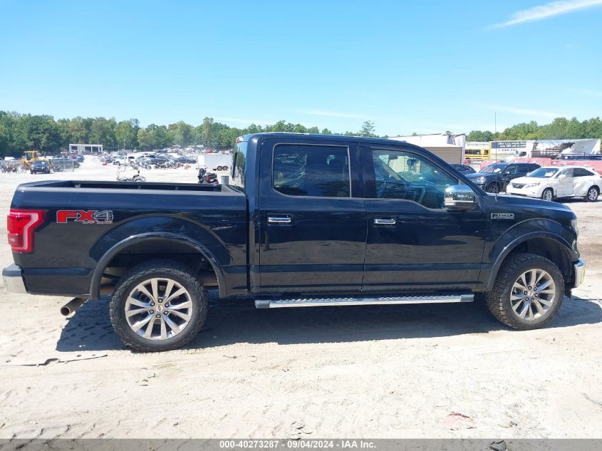 2017 Ford F-150 Lariat VIN: 1FTEW1EFXHFB04690 Lot: 40273287