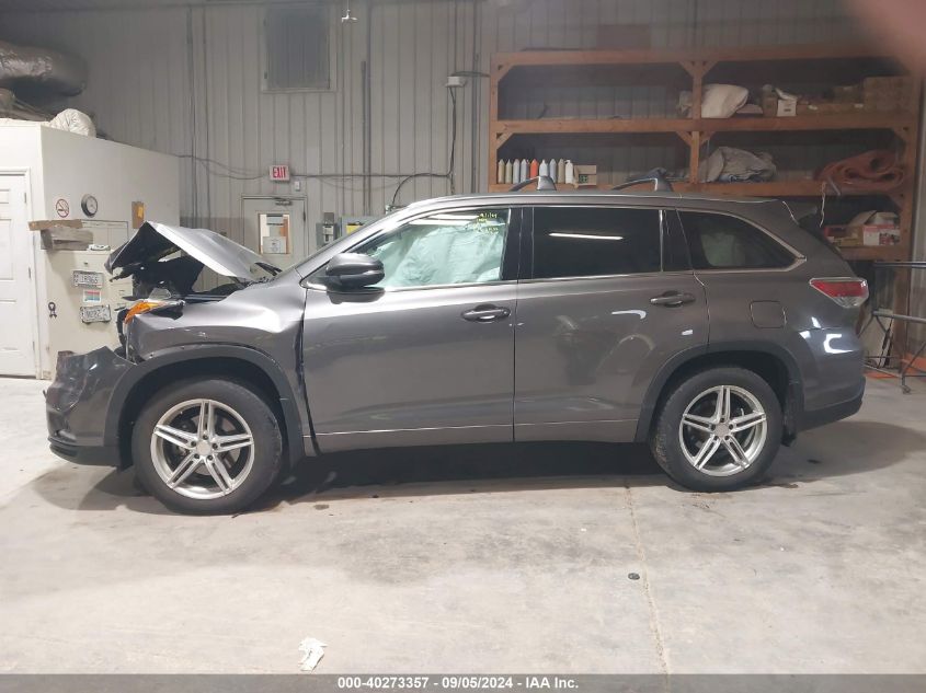 2014 TOYOTA HIGHLANDER LIMITED V6 - 5TDDKRFH0ES027068