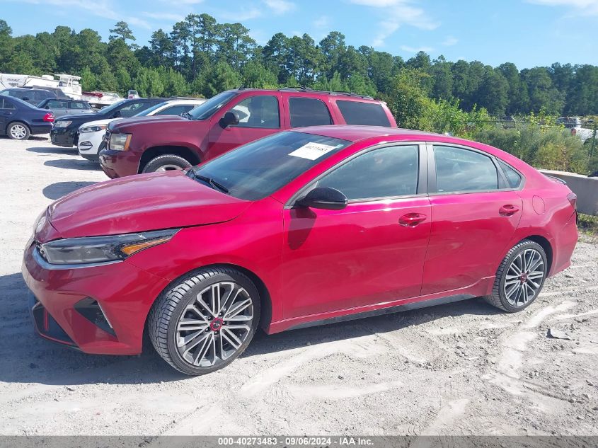 2022 Kia Forte Gt VIN: 3KPF44ACXNE484580 Lot: 40273483