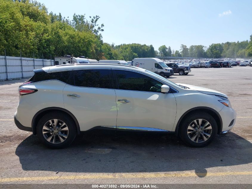 2015 Nissan Murano Sl VIN: 5N1AZ2MH0FN252599 Lot: 40273592