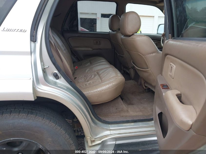 JT3GN87R2X0122960 1999 Toyota 4Runner Limited V6