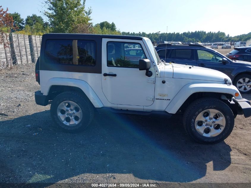 2014 Jeep Wrangler Sahara VIN: 1C4AJWBG1EL258595 Lot: 40273654