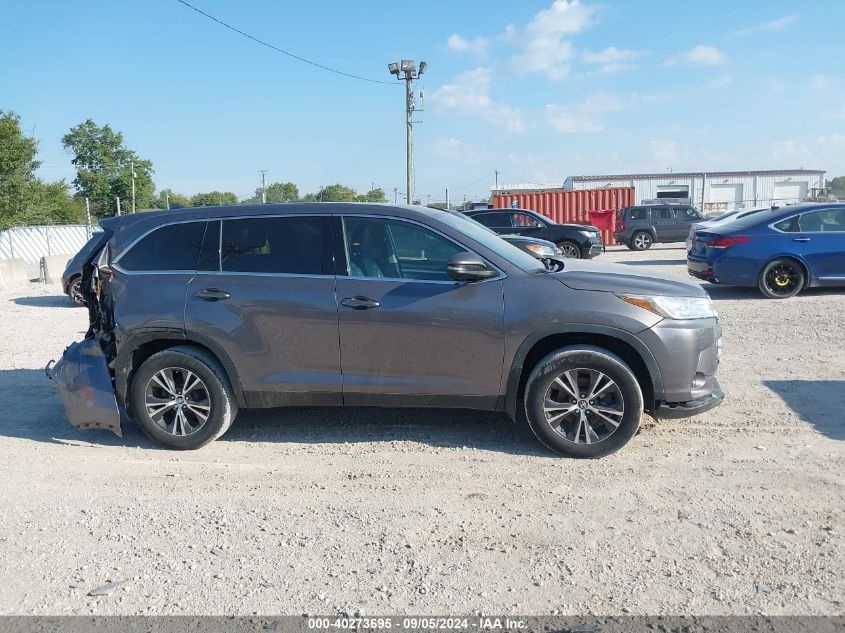 2019 Toyota Highlander Le/Le Plus VIN: 5TDBZRFH4KS732485 Lot: 40273695