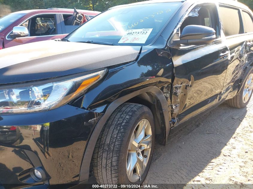 2019 Toyota Highlander Limited VIN: 5TDDZRFH6KS972419 Lot: 40273722