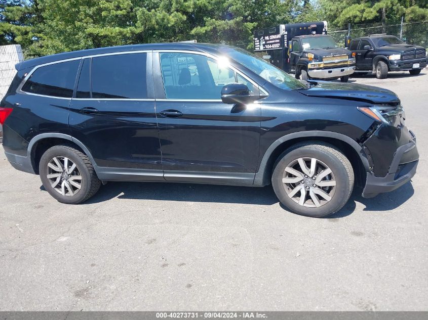 2019 Honda Pilot Ex-L VIN: 5FNYF6H58KB082374 Lot: 40273731