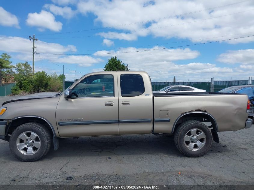 2002 Toyota Tundra Access Cab Sr5 VIN: 5TBRN34102S228408 Lot: 40273787