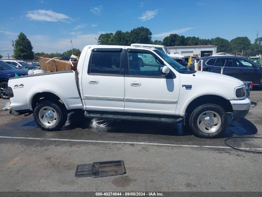 2001 Ford F-150 King Ranch Edition/Lariat/Xlt VIN: 1FTRW08L81KB85523 Lot: 40274044