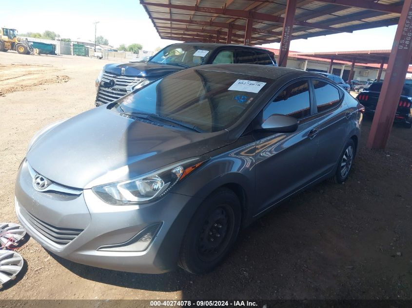 KMHDH4AE9GU624454 2016 HYUNDAI ELANTRA - Image 2