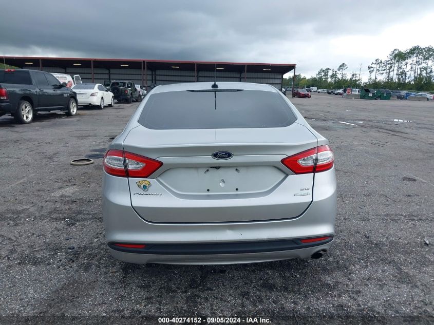 2016 Ford Fusion Se VIN: 3FA6P0HDXGR344318 Lot: 40274152