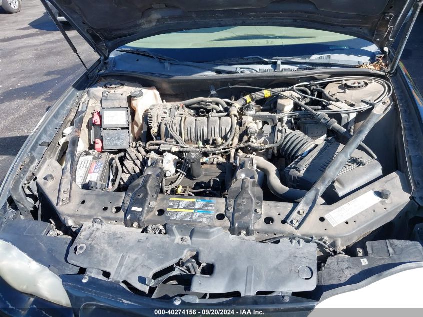 2G1WX12K259344378 2005 Chevrolet Monte Carlo Lt