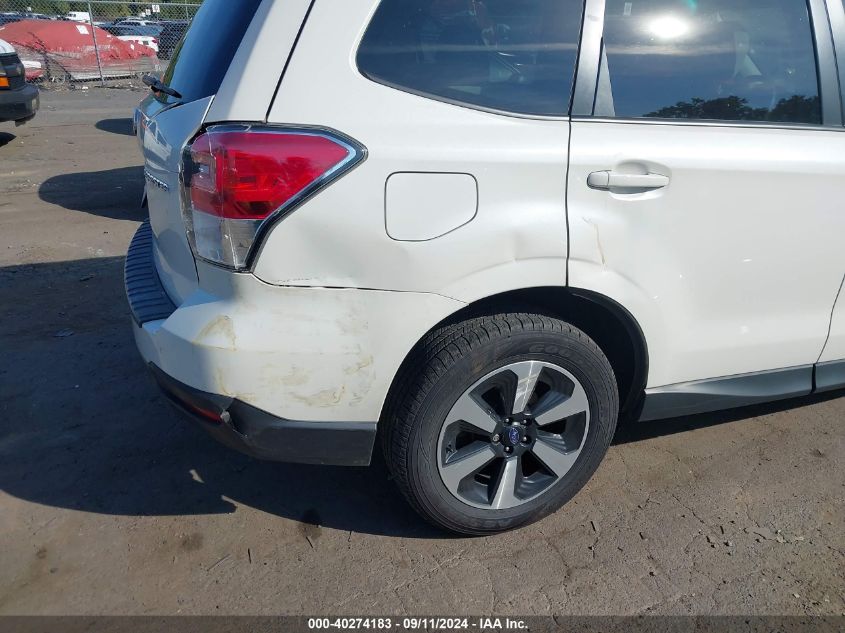 2018 Subaru Forester 2.5I Premium VIN: JF2SJAEC7JH583461 Lot: 40274183