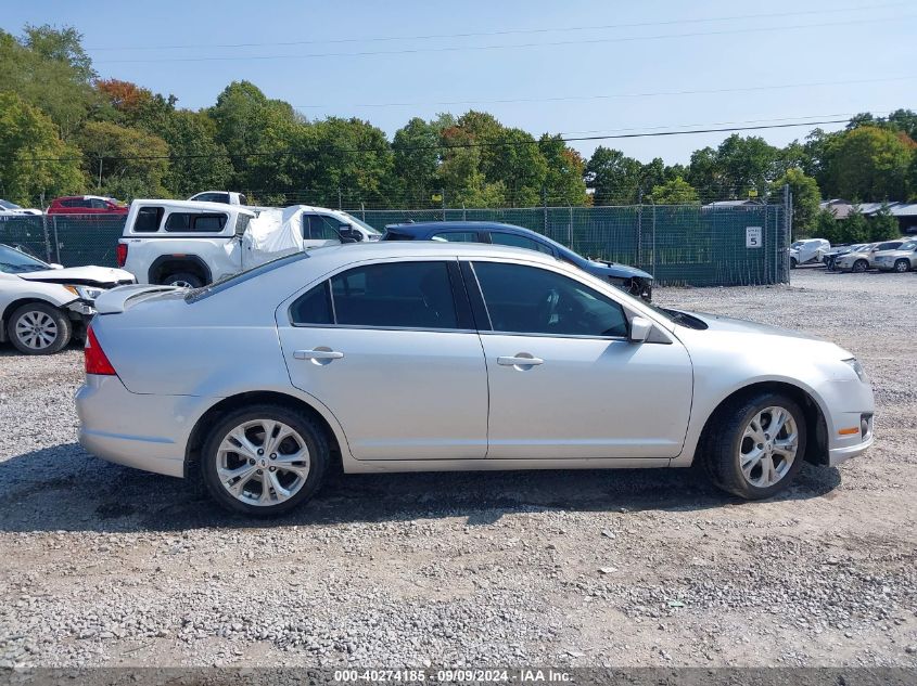 2012 Ford Fusion Se VIN: 3FAHP0HA6CR374814 Lot: 40274185