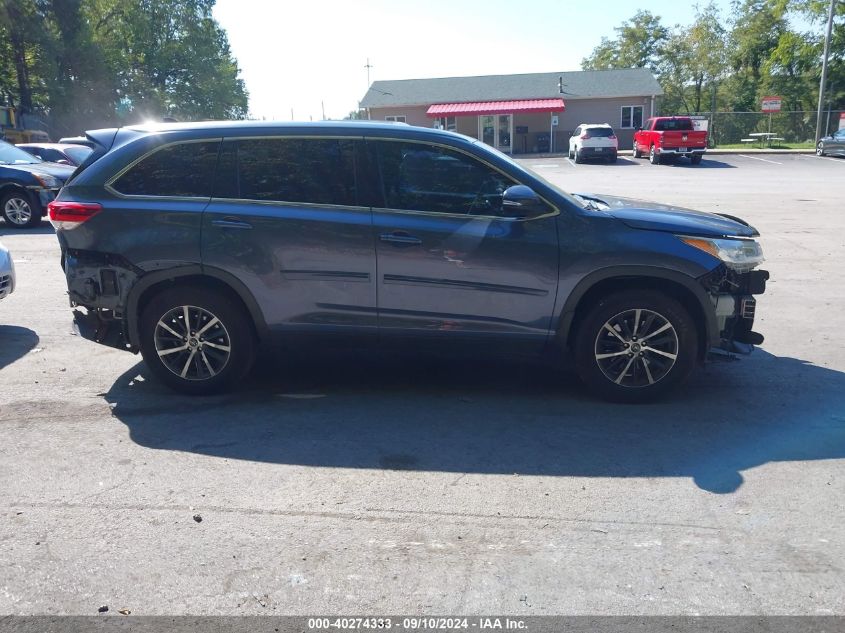 2019 Toyota Highlander Se/Xle VIN: 5TDJZRFH4KS919320 Lot: 40274333