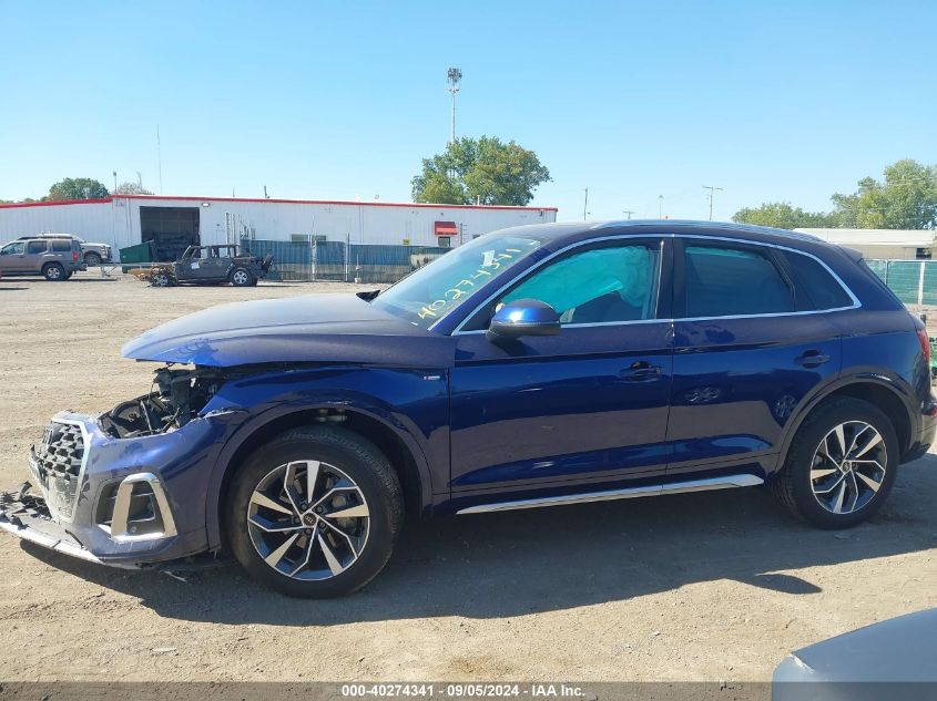 2023 Audi Q5 Premium Plus 45 Tfsi S Line Quattro VIN: WA1EAAFY1P2196920 Lot: 40274341