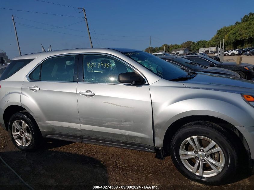 2016 Chevrolet Equinox Ls VIN: 2GNALBEK8G1153104 Lot: 40274369