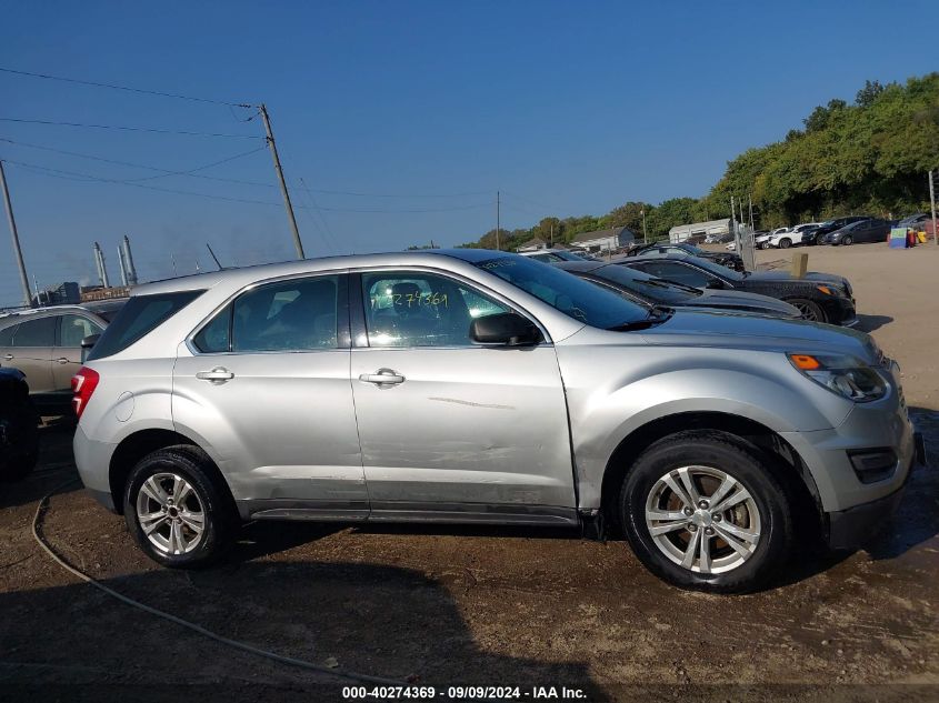 2016 Chevrolet Equinox Ls VIN: 2GNALBEK8G1153104 Lot: 40274369