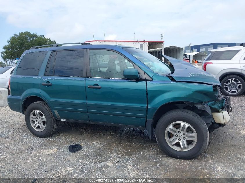 2003 Honda Pilot Exl VIN: 2HKYF18553H520449 Lot: 40274397